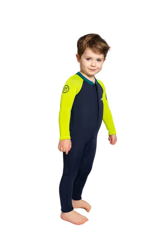 Sonderangebot C-Skins NuWave C-Kid Baby Steamer 3/2 Neoprenanzug Bluestone Lime 2 Jahre / 3XS / 86-94cm