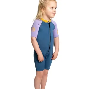 Geprüft C-Skins NuWave C-Kid Baby Shorty 3/2 Neoprenanzug Steel Blue Lilac