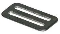 Top-Seller Bleistopper, 3-Stegschieber, für 50mm Gurt, glatt, V4A