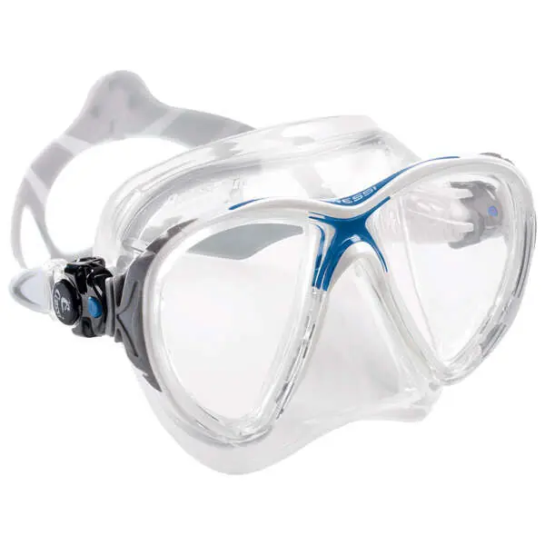 Cressi Tauchermaske Big Eyes Evo Crystal Blue light Zertifiziert