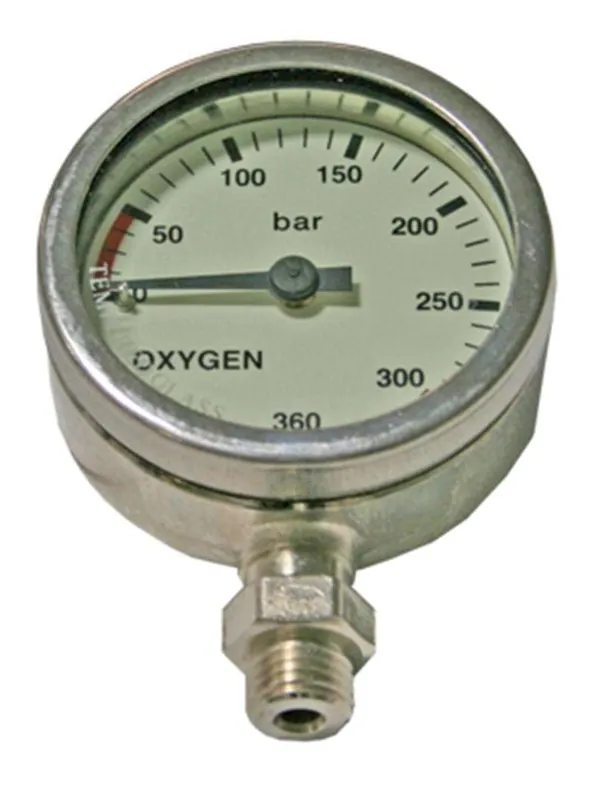 Schneller Versand DIRZONE Finimeter SPG 52mm 270bar Oxygen Chrom