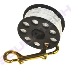 Versand Am Gleichen Tag TECLINE Spool, Reel 30 m mit Messing-Karabiner