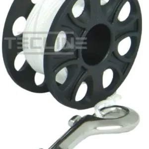 TECLINE Spool, Reel 15 m mit Edelstahl-Karabiner Bestpreis