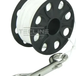Billig TECLINE Spool, Reel 45 m mit Edelstahl-Karabiner