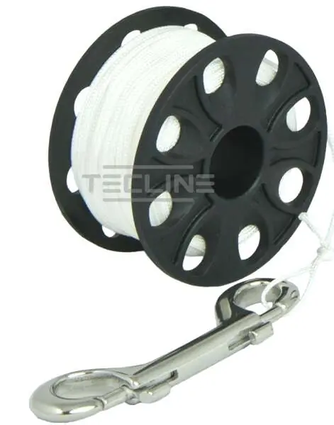 Billig TECLINE Spool, Reel 45 m mit Edelstahl-Karabiner