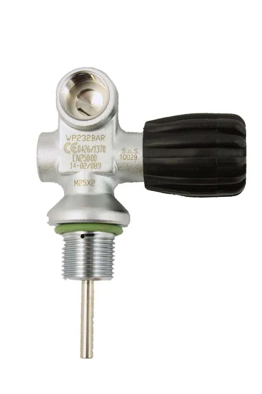 Dirzone DIN Flaschenventil Rechts Mono Valve DIN144, 230 Bar Aktuell