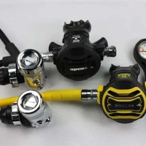 Apeks XTX 50, XTX50 DST-DS4 Kaltwasser Vorteilset Atemregler mit 2 ersten Stufen, Finimeter, neues Modell Bestseller