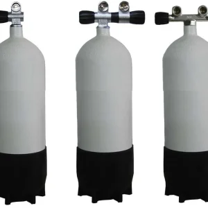 ECS Tauchflasche, Tauchgerät, Stahl, 232 Bar, 12L kurz Nur Heute