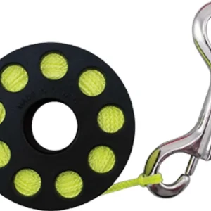 Finger Spool Gelbe Leine ca 30 m, mit Double Ender Sichere Zahlung