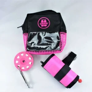 Highlight OMS Bojen Set Safety 6.0 PINK (Slim open 1,8 meter Hybrid SMB, Spool 75 und Safety Pocket)