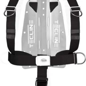 Geprüft Tecline DIR Harness mit 3mm Aluminium Travel Backplate