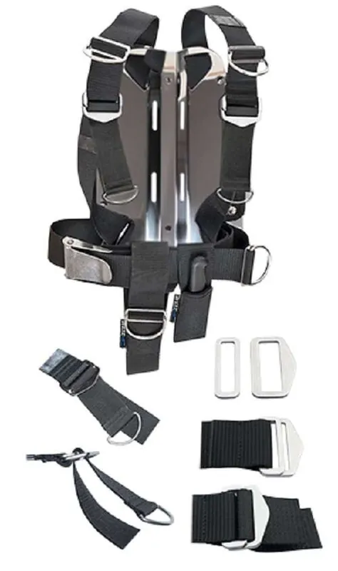 Sale DIRZONE Edelstahl 3mm Backplate mit Quick Fix Harness