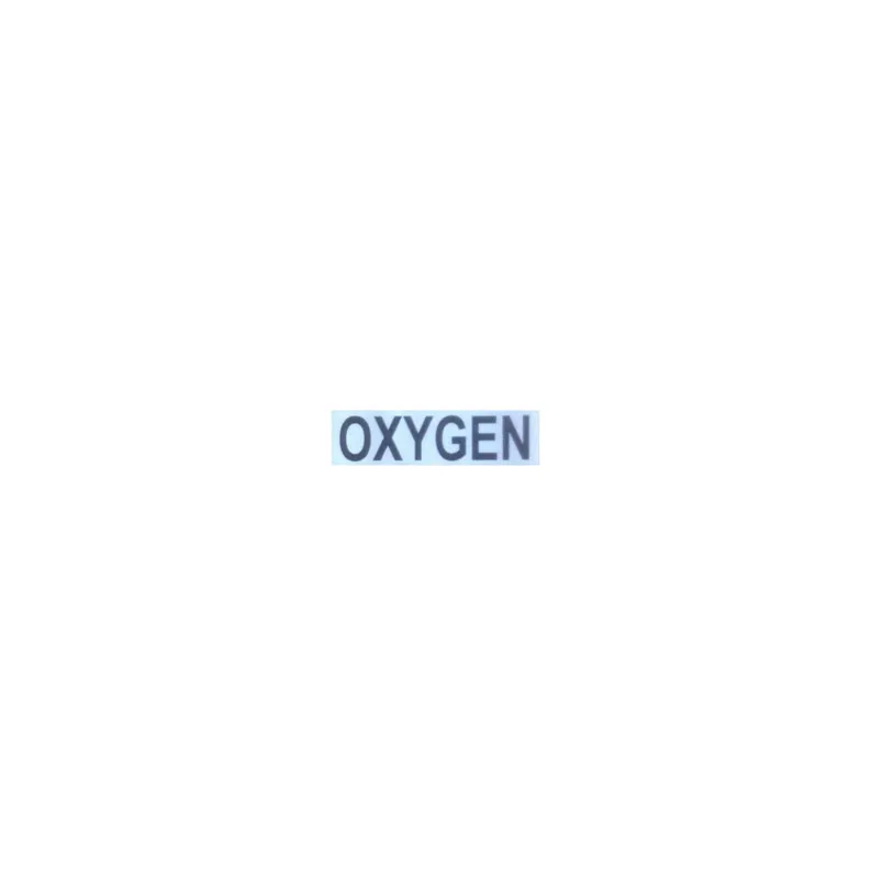 Dirzone Sticker OXYGEN weiß/schwarz 35cm x 8cm Sichere Zahlung