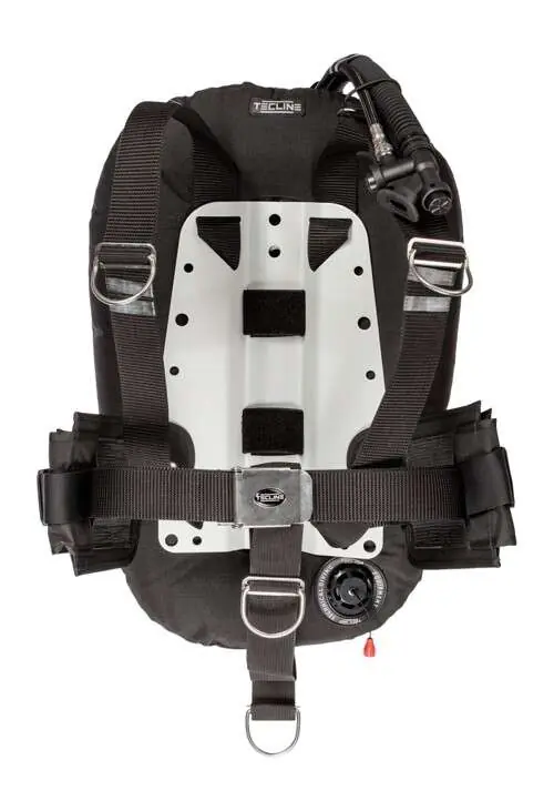Echt Tecline Wing Set Donut 15 mit DIR Harness, Bleitaschen und Edelstahl Backplate