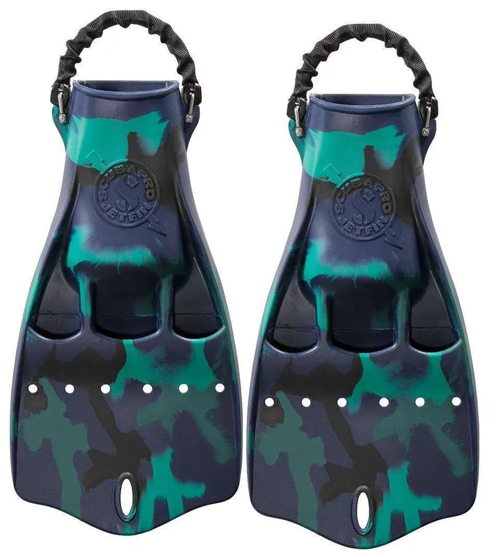 Sofort Bestellen Scubapro Jet Fins, TEC Flossen mit Spring Straps grün camouflage