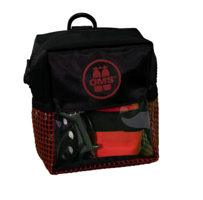 OMS Bojen Set Safety 3.3, SMB Hybrid 1m, 75 Spool, Bag Indian Rot Sichere Zahlung