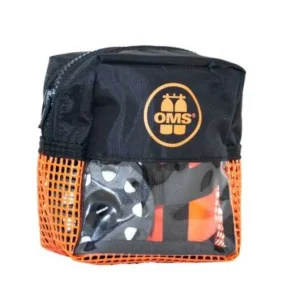 OMS Bojen Set Safety 6.0 Slim open 1,8m Hybrid SMB, 75 Spool, Bag Lava Orange Meistverkauft