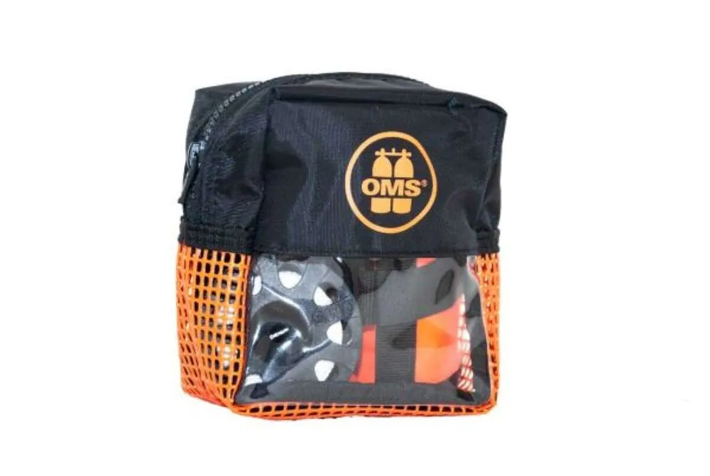 OMS Bojen Set Safety 6.0 Slim open 1,8m Hybrid SMB, 75 Spool, Bag Lava Orange Meistverkauft