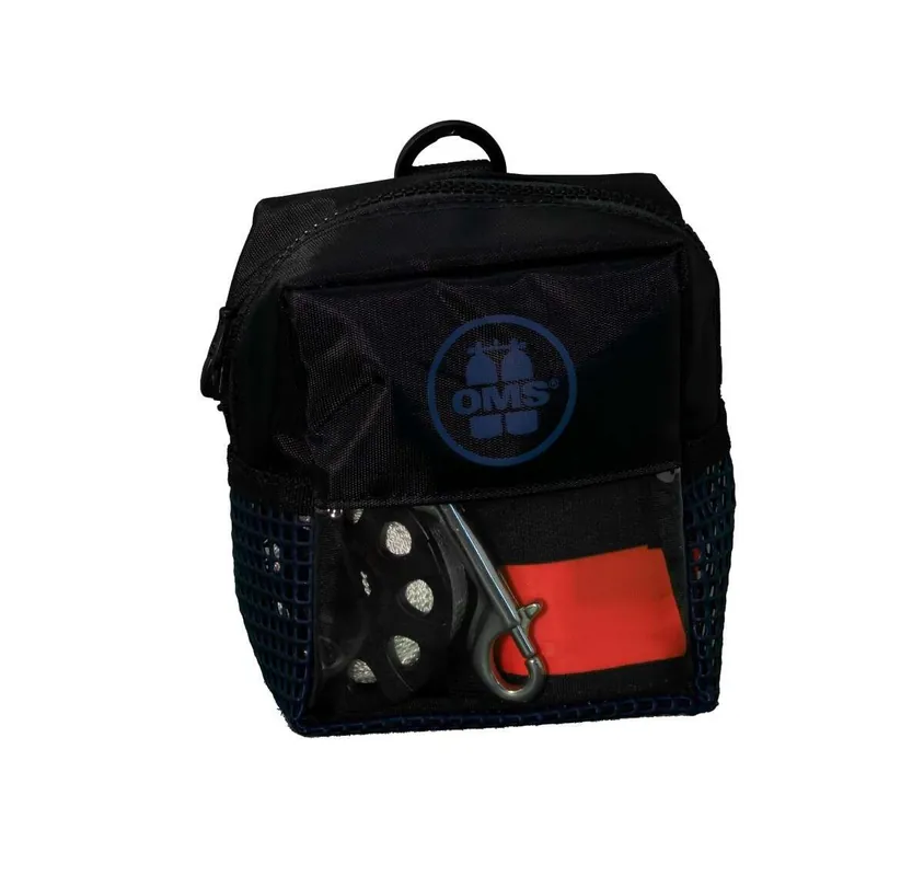 OMS Bojen Set Safety 6.0 Slim open 1,8m Hybrid SMB, 75 Spool, Bag Ocean Blau Saisonangebot
