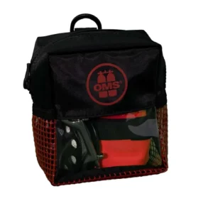 Nur Heute OMS Bojen Set Safety 6.0 Slim open 1,8m Hybrid SMB, 75 Spool, Bag Indian Rot