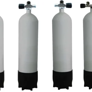 ECS Tauchflasche, Stahl, 300 Bar, 12L lang Schnäppchen