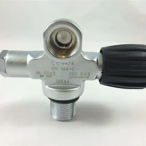 Flaschenventil, Sidemount Ventil 12544 Rechts, 230 Bar, M25x2, einzeln oder als brückenventil Knallerangebot