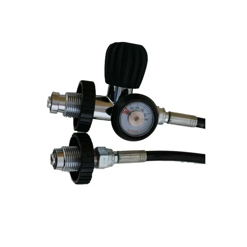 Überströmschlauch 1 m bis 300 bar mit Manometer Neue Ware