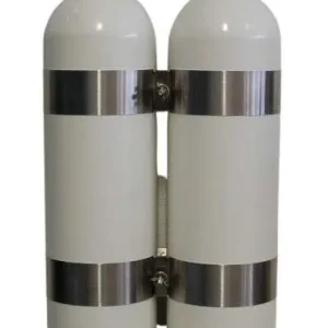 ECS Doppelgerät 7L / 300 Bar, G5/8, Absperrbrücke, V 4 Tec Schellen Neu Im Sortiment