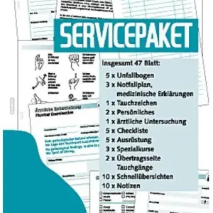 Begrenztes Angebot sub-book Taucherlogbuch Ersatzseiten, Servicepaket