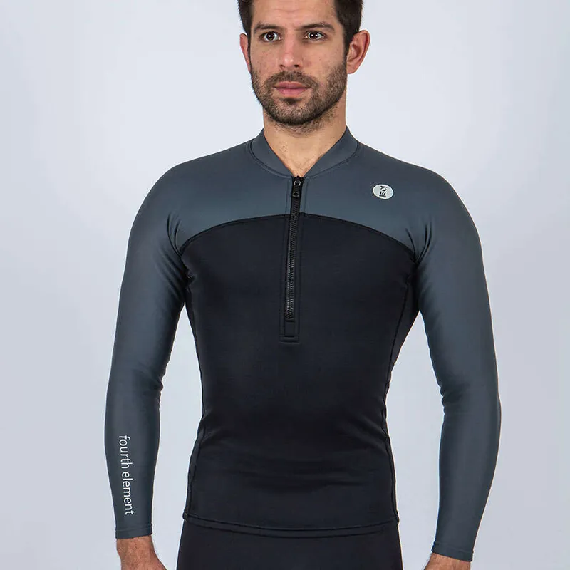 Fourth Element Thermocline Men Long Sleeved Top Front Zip M Echt