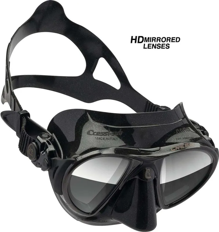 Cressi Tauchermaske, Apnoemaske Nano Black HD Solange Der Vorrat Reicht