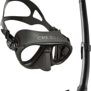 Cressi Schnorchelset Calibro & Corsica Tauch- & Apnoemaske schwarz Direkt Vom Hersteller