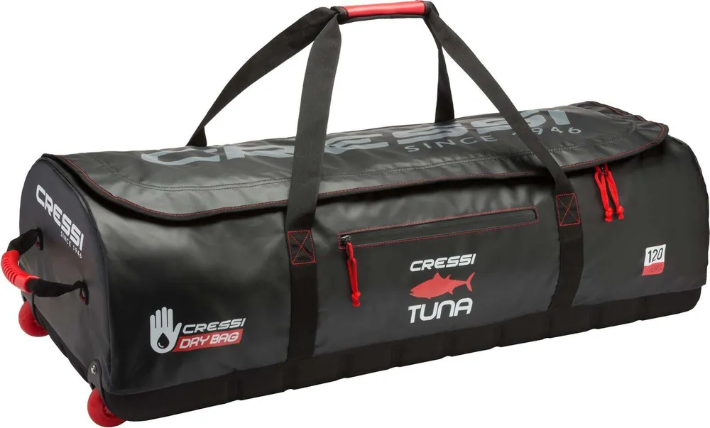 Aktuell Cressi Tauchtasche, Trolley, Roller, Apnoe Tasche Tuna rot/schwarz