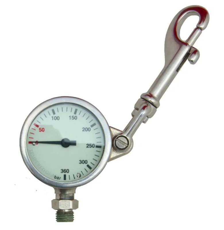 Sofort Bestellen Scubatech Finimeter, 52 mm, 360 bar, mit Wirbelkarabiner