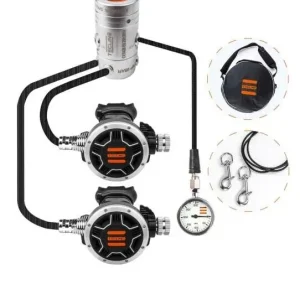Tecline Atemregler Set R2 TEC1 SemiTec-Set mit Finimeter Highlight