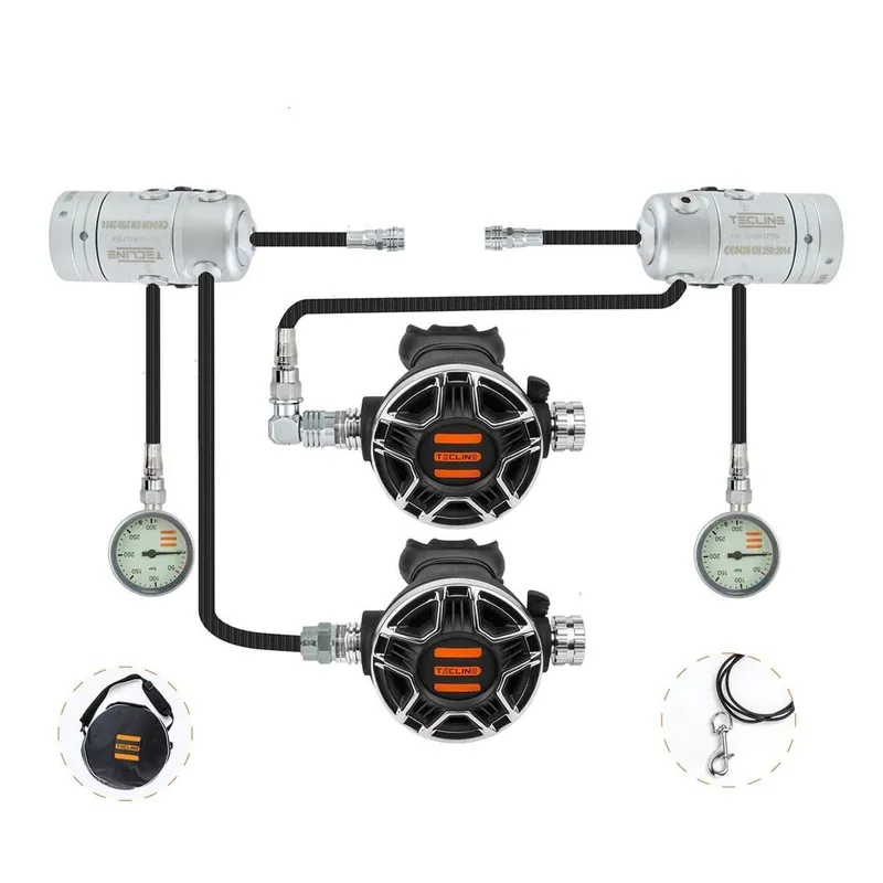Tecline Atemregler Set R2 TEC2 Sidemount-Set Sonderaktion