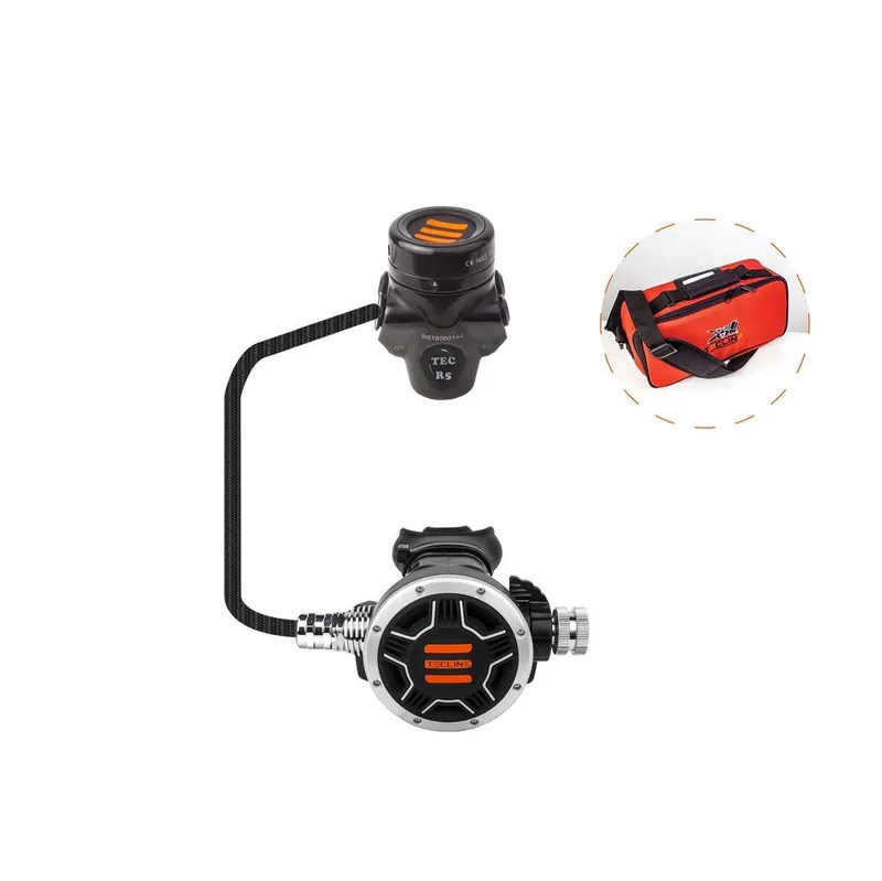 Sonderaktion Tecline Atemregler Set R5 TEC1 1. und 2. Stufe inkl. Tasche