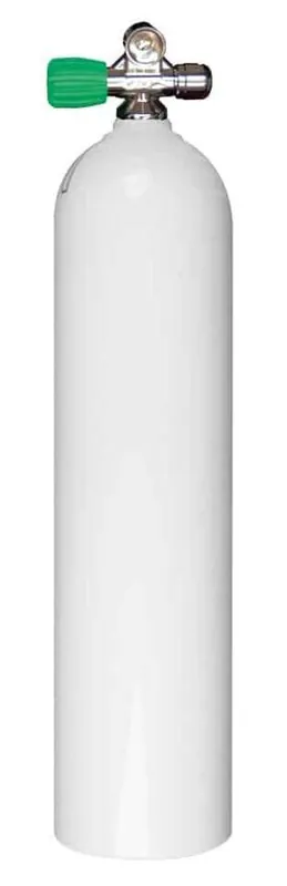 Begrenztes Angebot Stage Aluminium Tauchflasche, Nitrox Ventil Links M26x2, 7L Weiß