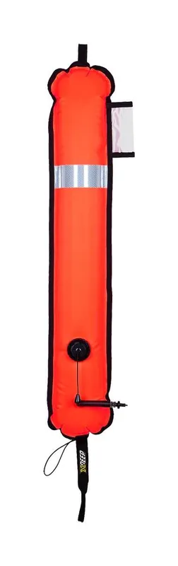 Sonderangebot xDEEP DSMB Notfallsignalboje geschlossen, orange, 90 cm lang