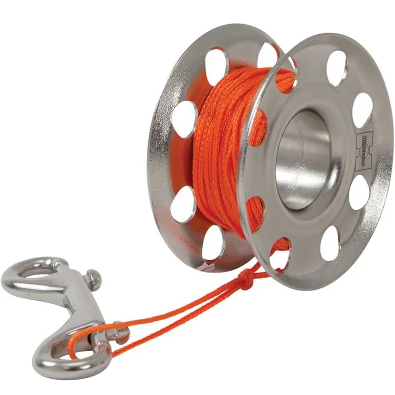 Highland Edelstahl Spool Orange Line ca 30 m, mit Double Ender Highlight