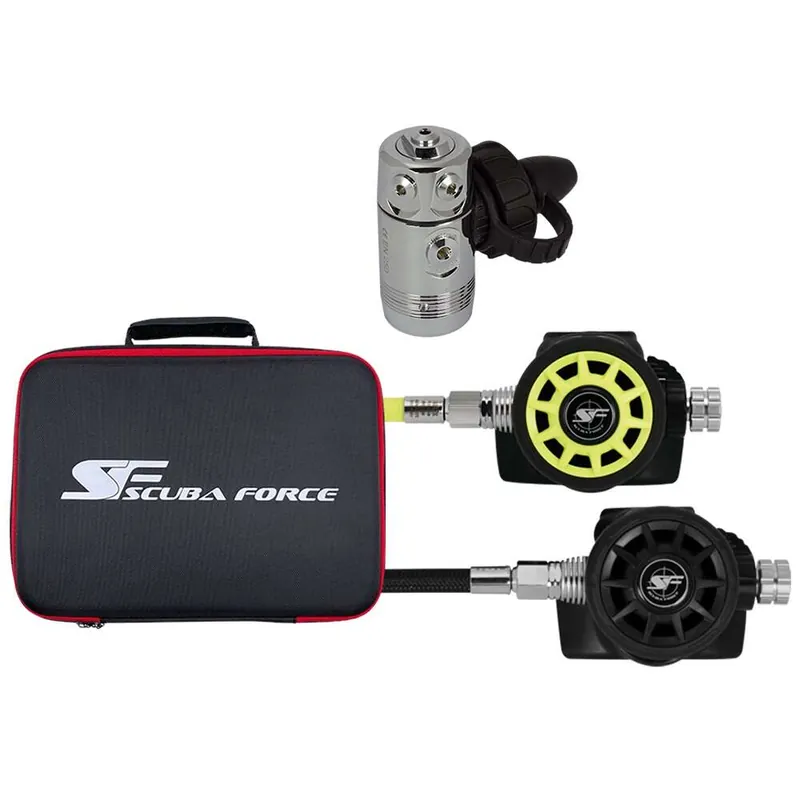 Scubaforce Atemregler Vorteilset Black Devil SM Flex mit Octopus und Tasche Saisonangebot