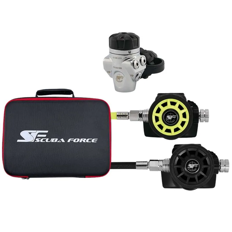 Scubaforce Atemregler Black Devil REC mit Octopus und Tasche Direkt Vom Hersteller