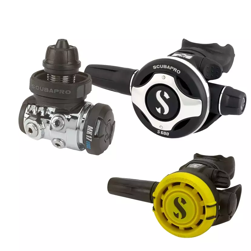 Scubapro Atemregler Set MK17 EVO2 S600 mit R105 Octopus Ausverkauf