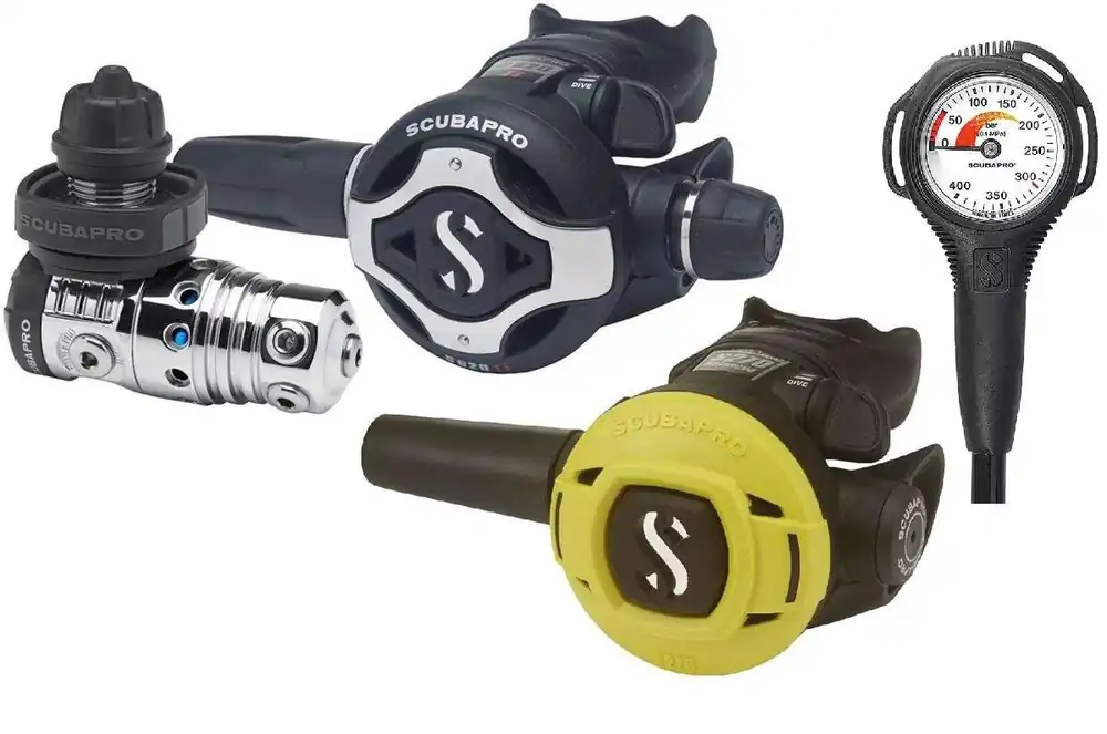Preiswert Scubapro Atemregler Set MK25 EVO S620 Ti mit S270 Octopus und Finimeter