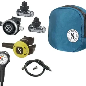 Meistverkauft Scubapro Kaltwasser Atemregler Set MK19 EVO (2x), G260 mit S270 Octopus, Tasche, Finimeter und Inflatorschlauch