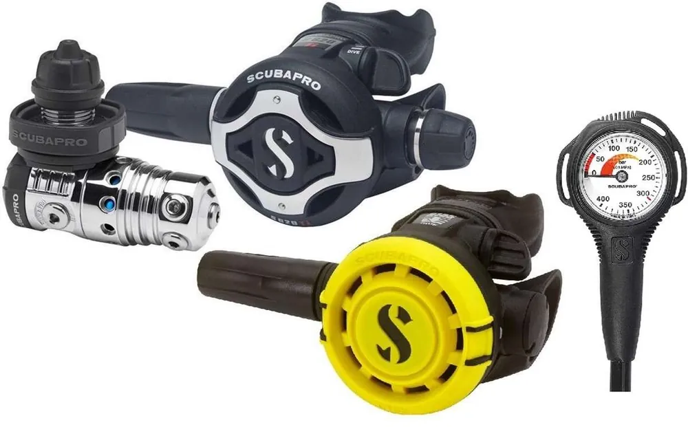 Scubapro Atemregler Set MK25 EVO S620 Ti mit R105 Octopus und Finimeter Jetzt Kaufen