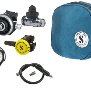 Scubapro Atemregler Set MK19 EVO G260, R105 Octopus Supersparset mit Tasche, Finimeter und Inflatorschlauch Neue Ware