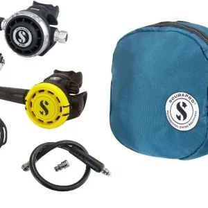 Scubapro Atemregler Set MK25 EVO G260, R105 Octopus Supersparset mit Tasche, Finimeter und Inflatorschlauch Ausverkauf