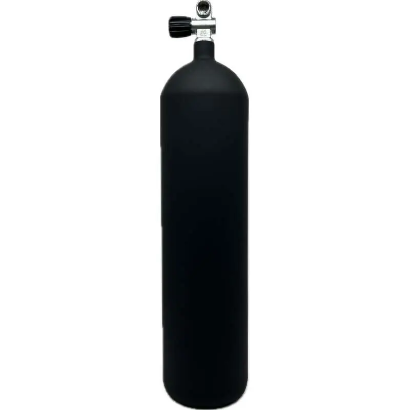 ECS Tauchflasche 12L lang/232 bar konkav matt schwarz - Monoventil erweiterbar Neu Im Sortiment
