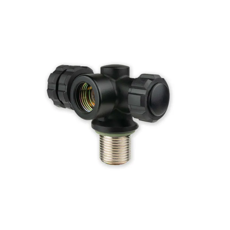Expressversand Nautec SLS Ventil Sidemount DarkLine SLS-K-L Valve Air 232 bar links